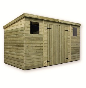  SHED 10X6 12X6 14X6 PRESSURE TREATED TONGUE AND GROOVE PENT SHED